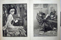 Original Old Antique Print 1883 Fine Art Man Beautiful Woman Valentine 19th