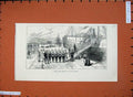 Original Old Antique Print 1883 Arabi Pasha Ship Embarking Suez Ceylon War Sier
