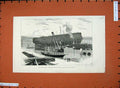 Original Old Antique Print 1883 Great Italian Citadel Ship Lepanto Leghorn 19th