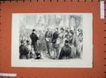 Old Antique Print 1883 Irish Lace Exhibition Mansion House Duke Connaught 19th