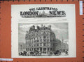 Old Antique Print 1883 National Liberal Club Charing Cross Buildings Art 19th