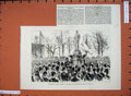 Old Antique Print 1883 Prince Wales Memorial Statue Imperial Woolwich Art 19th