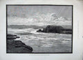 Old Antique Print 1883 Cataract River Nile Island Philae Sea Montbard Art 19th