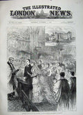 Old Antique Print 1883 Marriage Lord Selborne Marquis Salisbury Daughter 19th