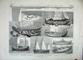 Old Antique Print 1883 Fisheries Exhibition Life-Boat Franz Joseph Ship 19th