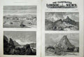 Old Antique Print 1883 Jebel Sinun Soudan Mountains Nile Egypt Dongola 19th
