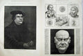Antique Old Print Martin Luther Germany 1883 Cast Face British Museum Art 19th