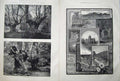 Old Antique Print Burnham Beeches 1883 Elder Tree Church Maidenhead Art 19th