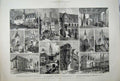 Old Antique Print 1883 Luther Germany Monastery Church Saxony Wittenberg 19th