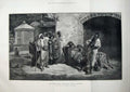 Old Antique Print Fine Art 1883 Marabout Sacred Lion Algiers Natives Men 19th