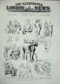 Original Old Antique Print 1884 Politicians House Commons Men Lord Lewisham Men