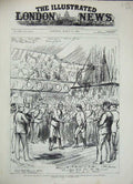 Original Old Antique Print Hussars Souakim Baker Pasha 1884 War Soudan Siers