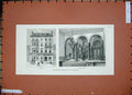 Original Old Antique Print 1884 Scottish Conservative Club Edinburgh Scotland