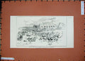 Original Old Antique Print 1884 War Soudan Fort Euryalus Souakim Siers Horses