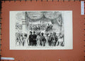 Original Old Antique Print 1884 Nizam Hyderabad Governor-General India Man 19th
