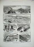 Old Antique Print 1884 Cruise Alaska Barrabboras Pryvloff Seals Hunting 19th