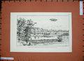 Old Antique Print 1884 Renard'S Kreb'S Balloon Electricity Meudon Paris 19th