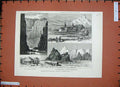 Old Antique Print 1884 Bechuana Boers Mankeroane'S Village Langeberg War 19th