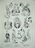 Old Antique Print 1885 Lord Mayor Juvenile Fancy Dress Ball Twelfth Night 19th