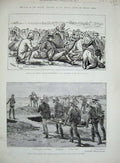Old Antique Print War Soudan 1885 Cameron Funeral Abou Kru Merawi Earle 19th