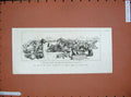 Original Old Antique Print War Soudan 1885 Shoeing Forge New Wales Souakim Army