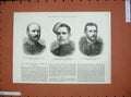 Old Antique Print War 1885 Alfred Pigott Major Atherton Rudolph De Lisle 19th