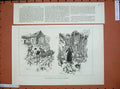 Original Old Antique Print Earthquake Spain 1885 Ruins Albunuelas Buildings