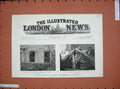 Original Old Antique Print 1885 Explosion Admiralty Swainson Ruins Buildings