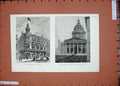 Old Antique Print 1885Liberal Belfast Ireland Pantheon Paris Funeral Hugo 19th