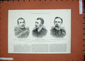 Old Antique Print 1885 Guthrie Horse Artillery Cameron Wolfe Dragoons War 19th