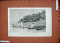 Old Antique Print War Soudan 1885 General Earle Hamdab River Nile Coveny 19th