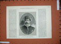 Original Old Antique Print 1885 Prince Hassan Brother Khedive Soudan War Egypt