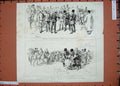 Original Old Antique Print 1885 Afhgan War Peter Lumsden Meshed Khorassan Sheep