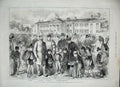 Old Antique Print 1886 Lord Aberdeen Costume Garden Party Dublin Phoenix 19th