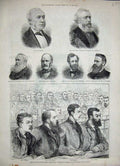 Old Antique Print 1886 Bow Street Police Court Raper Tulloch Waveney Men 19th