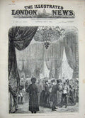 Antique Old Print 1886 Indian Exhibition Kensington Queen Liverpool Horse 19th