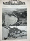 Antique Old Print 1886 Railway Crash Train Riviera France Monte Carlo Art 19th
