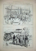 Old Antique Print 1886 General Prendergast Woon Bhamo Moungoo Pagan Fort 19th