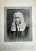 Old Antique Print 1886 Arthur Wellesley Peel Speaker House Commons Man 19th