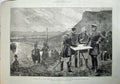 Old Antique Print 1886 Russian British Commissioners Zulfikar War Sier 19th