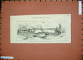 Original Old Antique Print 1886 Burmese Position Min-Gyan War Siers Victorian