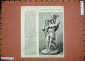 Original Old Antique Print 1886 Statue Group Sculpture Nelson Maclean Grosvenor