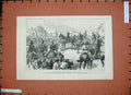Old Antique Print 1886 Afghan Frontier Indian Guns Heart War Horses Men 19th