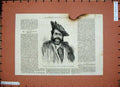Old Antique Print 1886 Fire Damaged Maharajah Scindia Gwalior India Man 19th