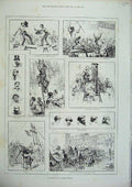 Old Antique Print 1886 Drawing Student Life Paris Atelier Artist Models 19th