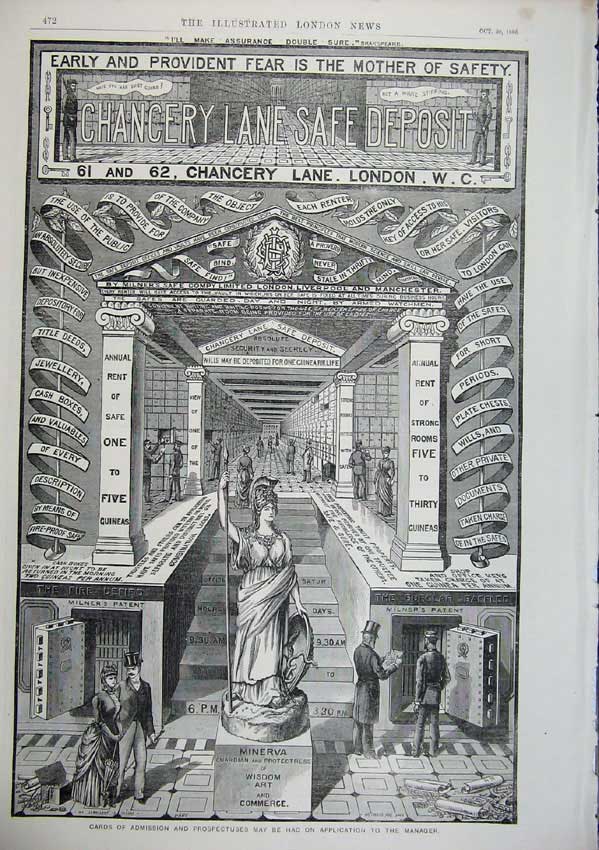 Old Antique Print 1886 D'Aumale Chateau Chantilly Conde Trophy Chancery 19th