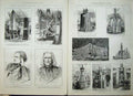 Old Antique Print 1886 Canada Abbe Liszt Canoe Coal Totem Poles Cheese 19th