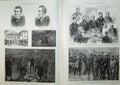 Antique Old Print 1886 General Buller Ireland Police Castle Island Dillon 19th