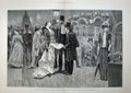 Old Antique Print 1886 Woodville Art Colonial Indian Exhibition Dancing 19th