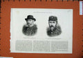 Old Antique Print 1886 Captain Edward Burstal Jackson Lincoln Rifle Men 19th